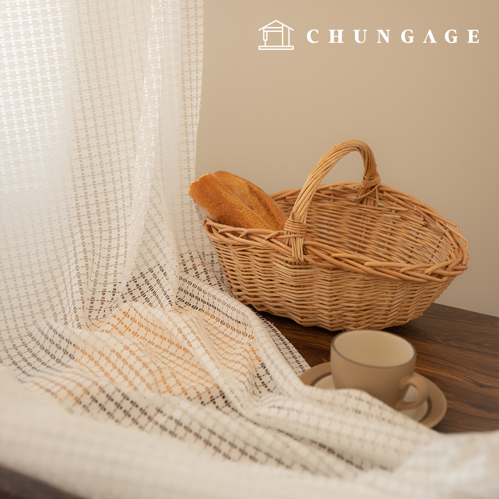 Curtainfabric Poly Hotel Curtain Fabric Wide Width Wide See-through look Curtain fabric Cube line