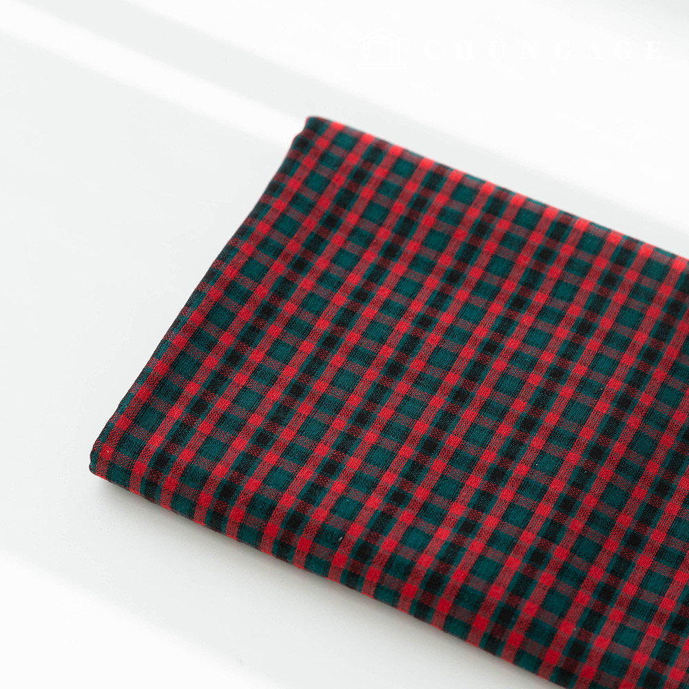 Cotton fabric Check pre-dyed Fabric Wide Width Candle Check