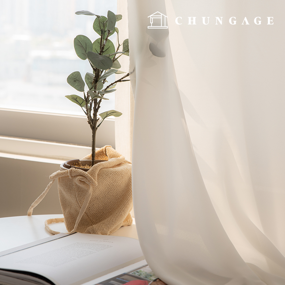 Curtainfabric Poly Plain Hotel Curtain Fabric Wide Width See-through look Curtain fabric Basic Chiffon