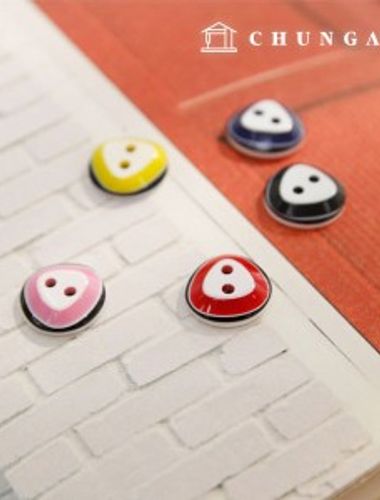 Plastic Coat Button Dress Shirt Suit Blouse Triangle Button 5 Pieces 5 Types
