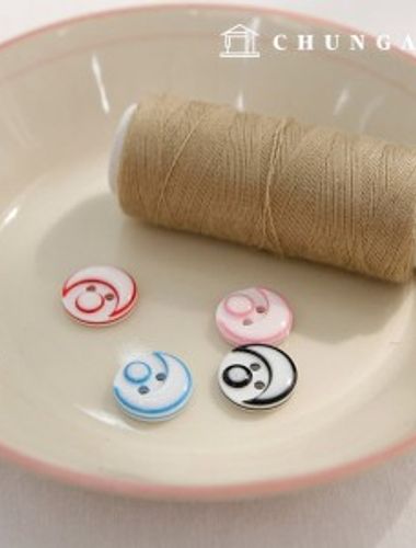 Plastic coat button dress shirt suit blouse colorful nose button 5 pieces