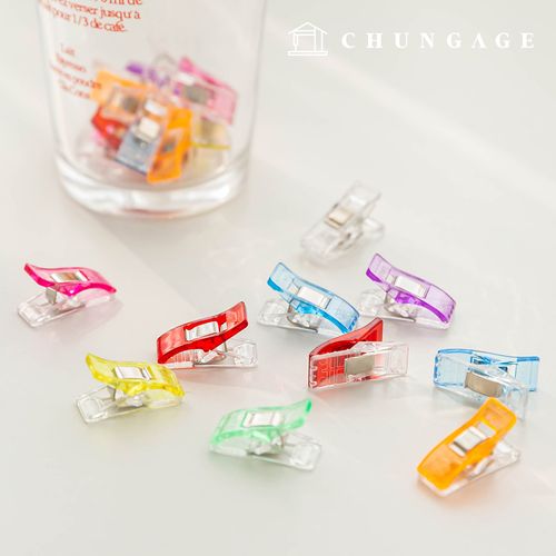 Mini Colored Sewing Clips (10 pieces) (Random Color)