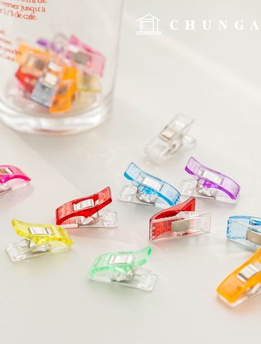 Mini Colored Sewing Clips (10 pieces) (Random Color)