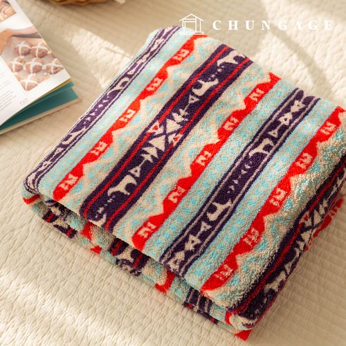 Wool swirly fluffy fleece faux fur Winter Fabric Nordic Patterns Wide Width Sera