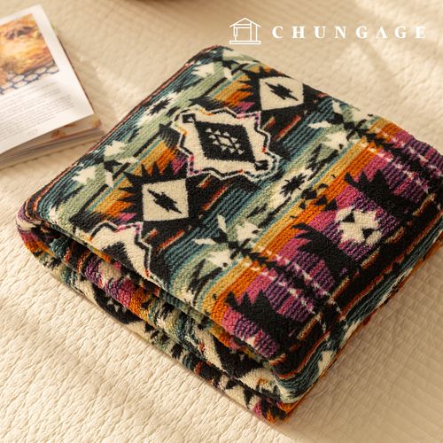 Wool swirly fluffy fleece faux fur Winter Fabric Nordic Patterns Wide Width Gomez