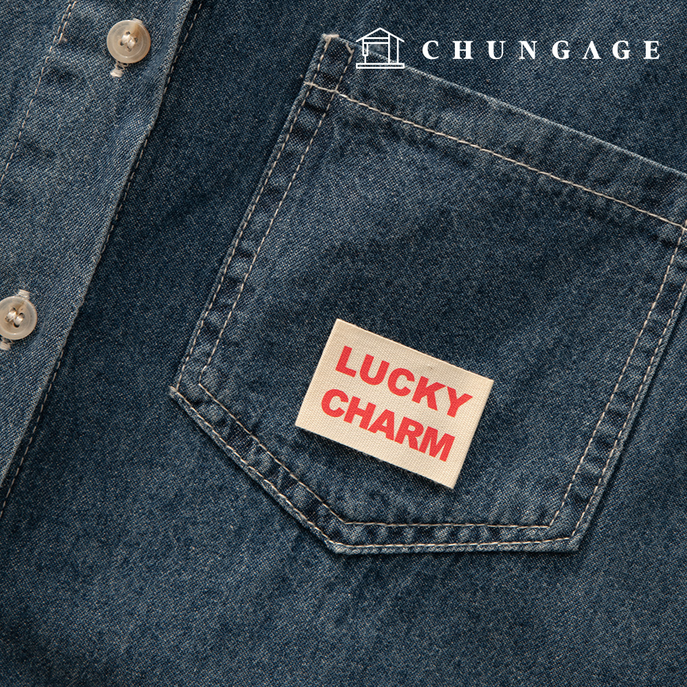 Cotton Label Double-Sided Label Red Luck 4 Pack