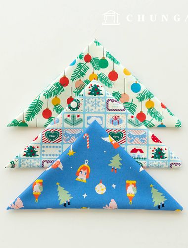 Fabric Package Christmas Fabric Scrap Leaf Patterns Fabric Doll Dog Clothes Making 3 Types 170
