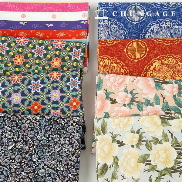 Eco-friendly antibacterial and anti-inflammatory fabric E-DTP cotton 20 count, 8 types of traditional patterns