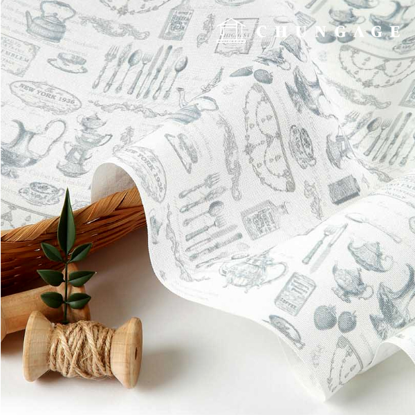 Oxford fabric cotton 20 count eco-friendly DTP baroque plate White MOX1881