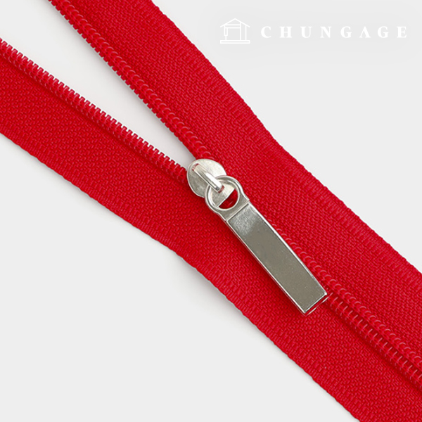 Roll Zipper Home Fashion Zipper No. 3 Deep Red 68489