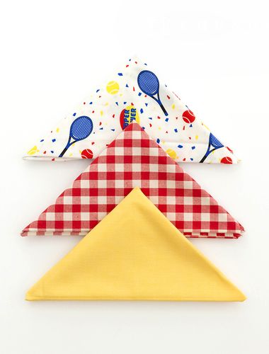 Fabric Package Check Fabric Tennis Racket Cotton Fabric Doll Puppy Clothes Making Pieces 3 Types 106