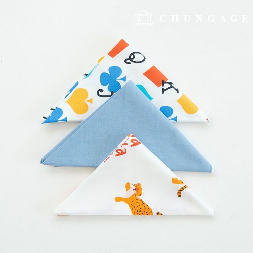 Fabric package animal scrap fabric alphabet cotton Doll puppy clothes making scrap fabric 3 types 130