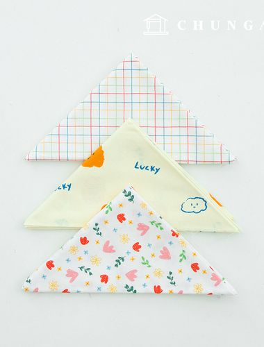 Fabric package Check Flower scrap fabric flower pattern cotton cloud piece fabric 3 types 140