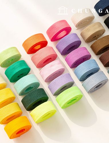 Webbing Strap Color Webbing Strap Eco Bag Bias Bag Accessories 25mm 27 Types