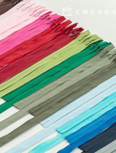Console Zipper Hidden Soul Zipper Clothing Making 25cm 27 Colors