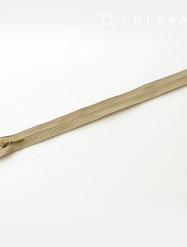 Console zipper hidden single zipper 25cm Beige