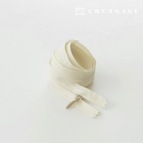 Console zipper hidden single-breasted zipper 60cm natural