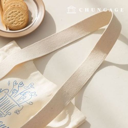 Cotton webbing String Eco Bag bag accessories 50mm natural