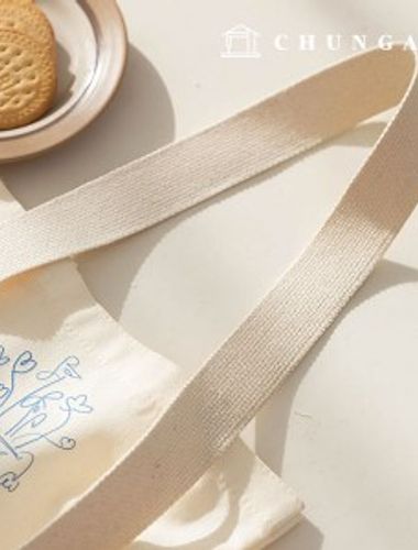 Cotton webbing String Eco Bag bag accessories 50mm natural