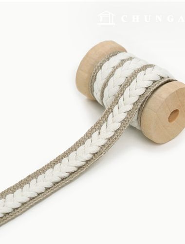 Cotton webbing Eco Bag bag accessories webbing strap combed blade ivory beige 76836