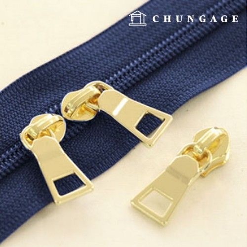 Roll Zipper Coil Zipper Home Fashion 100cm Solid Navy 71038