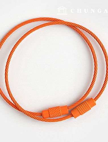 Key Oring Oring Macrame Toy Wire Orange 56048