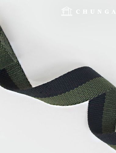 Webbing Strap Bag Accessories Webbing Strap Half Color Khaki Black 30mm 60777