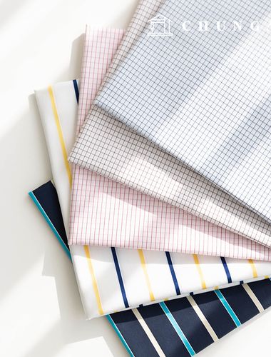 cotton Check Fabric Pre-dyed Check Stripe Fabric My Check Sailor Stripe