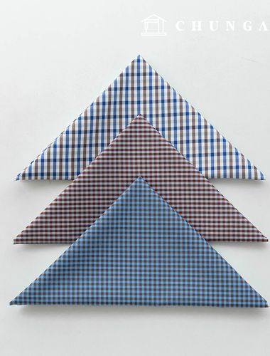 Fabric package Check Span scrap fabric scrap cloth Doll puppy clothes making 3 types A 3