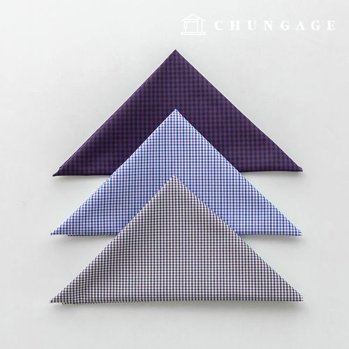 Fabric package Check Span scrap fabric scrap cloth Doll puppy clothes making 3 types A 4