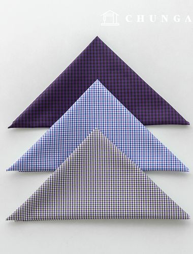 Fabric package Check Span scrap fabric scrap cloth Doll puppy clothes making 3 types A 4