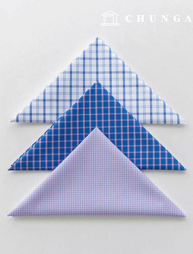 Fabric package Check Span scrap fabric scrap cloth Doll puppy clothes making 3 types A 7