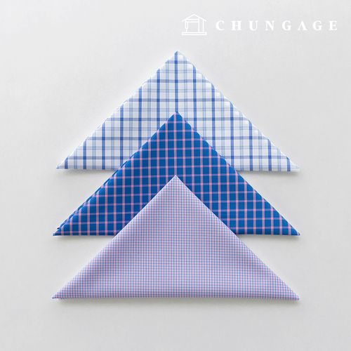 Fabric package Check Span scrap fabric scrap cloth Doll puppy clothes making 3 types A 7