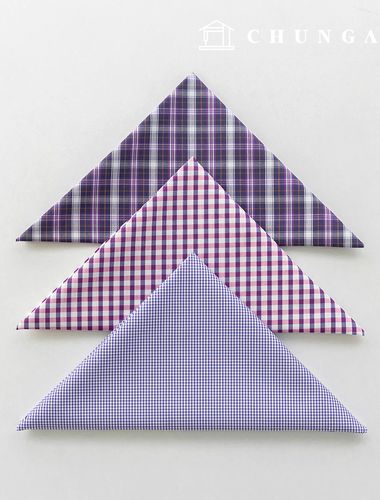 Fabric package Check Span scrap fabric scrap cloth Doll puppy clothes making 3 types A 10