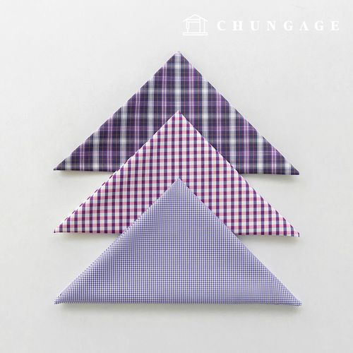 Fabric package Check Span scrap fabric scrap cloth Doll puppy clothes making 3 types A 10