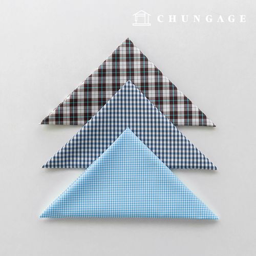 Fabric package Check Span scrap fabric scrap cloth Doll puppy clothes making 3 types A 9