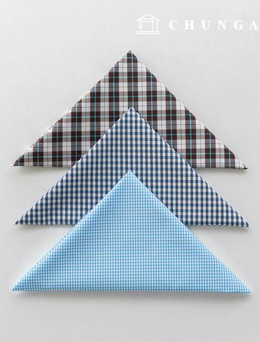 Fabric package Check Span scrap fabric scrap cloth Doll puppy clothes making 3 types A 9