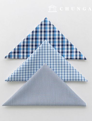 Fabric package Check Span scrap fabric scrap cloth Doll puppy clothes making 3 types A 8