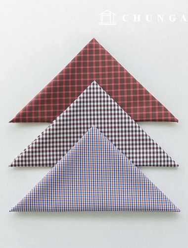 Fabric package Check Span scrap fabric scrap cloth Doll dog clothes making 3 types A 13