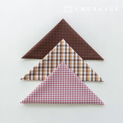 Fabric package Check Span scrap fabric scrap cloth Doll dog clothes making 3 types A 14