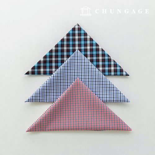 Fabric package Check Span scrap fabric scrap cloth Doll puppy clothes making 3 types A 15