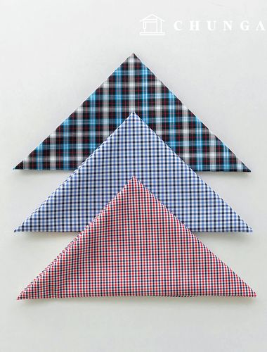 Fabric package Check Span scrap fabric scrap cloth Doll puppy clothes making 3 types A 15