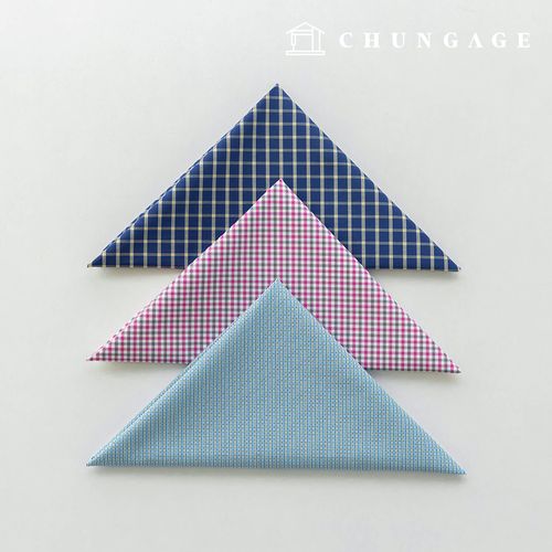 Fabric package Check Span scrap fabric scrap cloth Doll puppy clothes making 3 types A 16