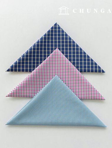 Fabric package Check Span scrap fabric scrap cloth Doll puppy clothes making 3 types A 16