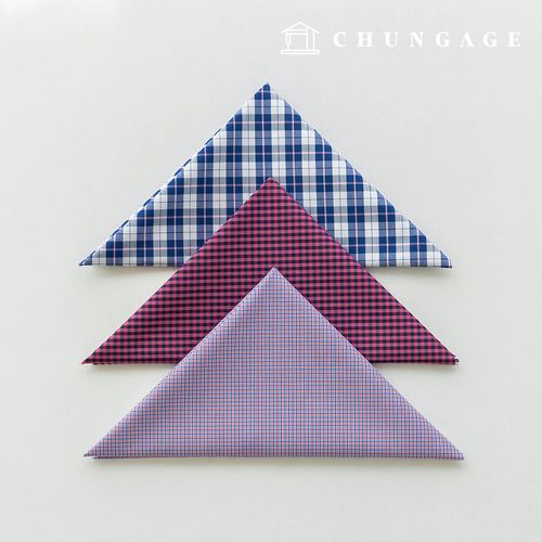 Fabric package Check Span scrap fabric scrap cloth Doll puppy clothes making 3 types A 18