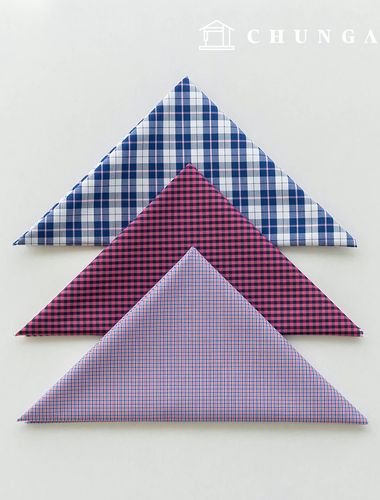 Fabric package Check Span scrap fabric scrap cloth Doll puppy clothes making 3 types A 18