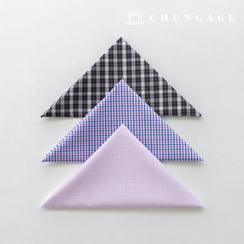 Fabric package Check Span scrap fabric scrap cloth Doll puppy clothes making 3 types A 11