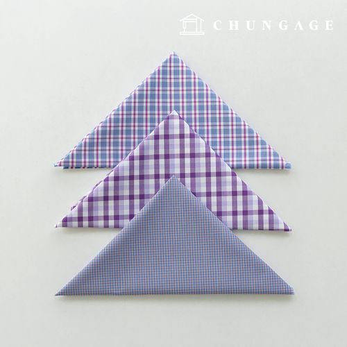 Fabric package Check Span scrap fabric scrap cloth Doll dog clothes making 3 types A 19