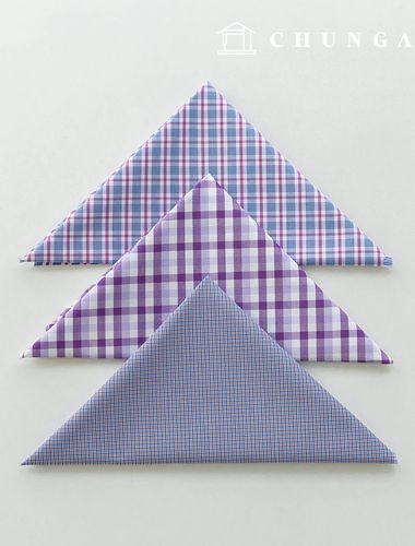 Fabric package Check Span scrap fabric scrap cloth Doll dog clothes making 3 types A 19