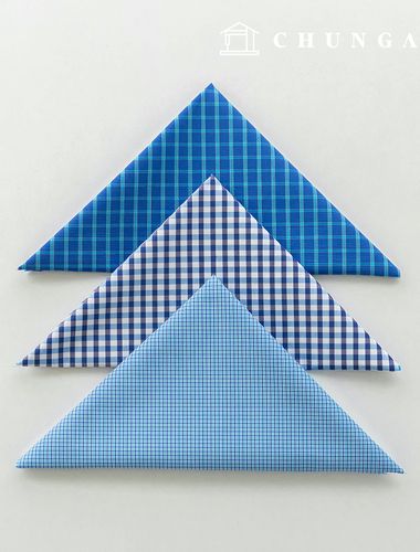 Fabric package Check Span scrap fabric scrap cloth Doll puppy clothes making 3 types A 20